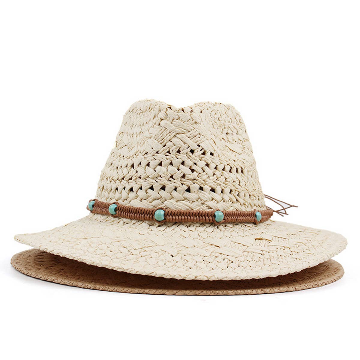 NEW SUNSHADE HAND KNITTED PANAMA HAT_CWAH1194