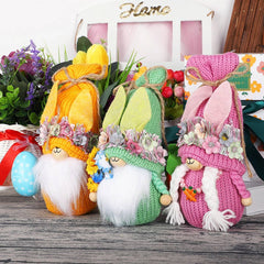 EASTER RUDOLPH CARROT BUNNY DOLL ORNAMENTS_CWMM3479