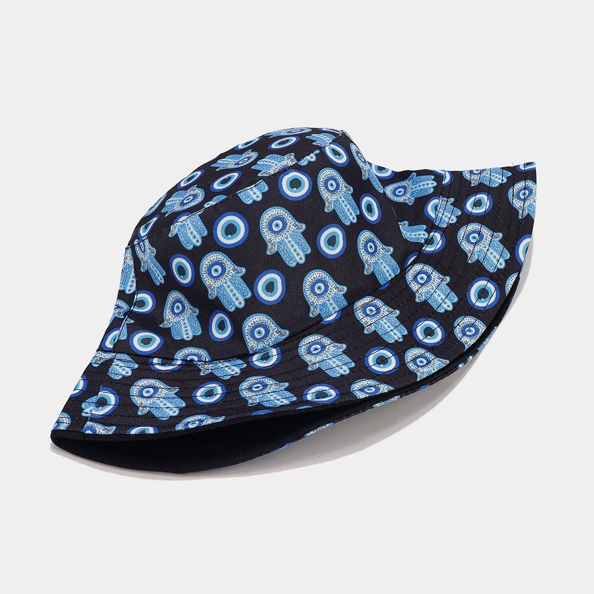 RETRO FULL PRINT DOUBLE SIDED BUCKET HAT_CWAH1650