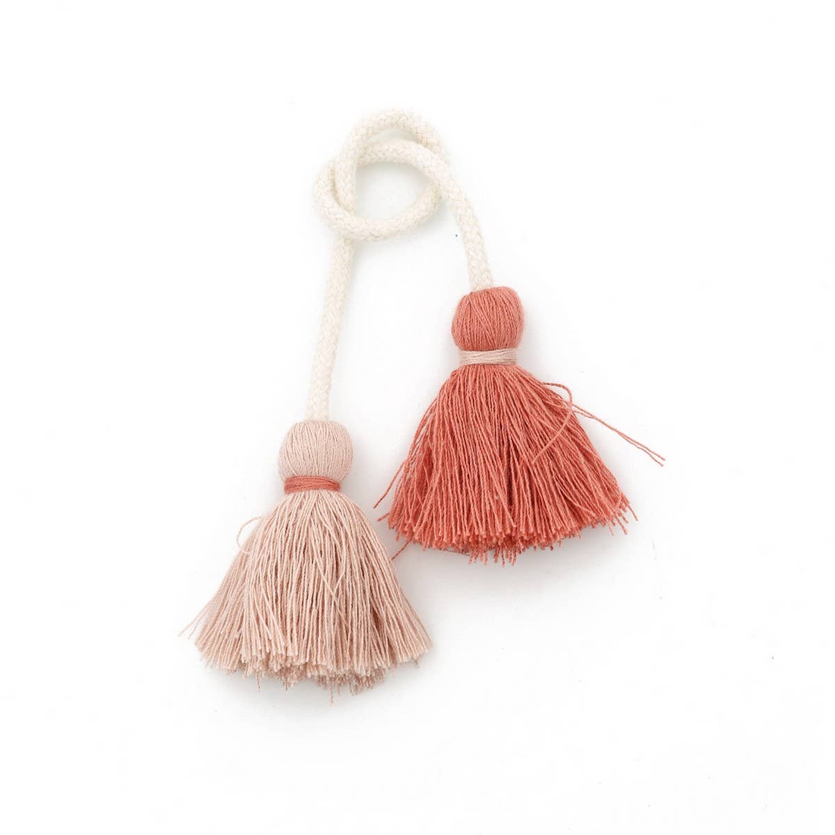 DOUBLE HEAD TASSEL HANDMADE BAG CHARM PENDANT_CWAB5069