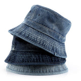 Cwah3202_Casual Denim Fashion Sun Protection Bucket Hat