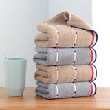 HOUSEHOLD STRIPED COTTON ABSORBENT TOWEL SOFT GIFT_CWMM2317