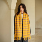 HIGH QUALITY WOOL BLEND PLAID SCARF FOR WOMEN_CWASC2379