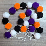Cwmm10230_Halloween Felt Ball Garland 24Pcs Spooky Decor