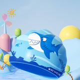 KIDS WATERPROOF SILICONE SWIM CAP CUTE COMFY_CWMM6788