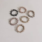 BOHO CRYSTAL HAIR TIE SIMPLE NEW GIRL ELASTIC BAND_CWAHA6766