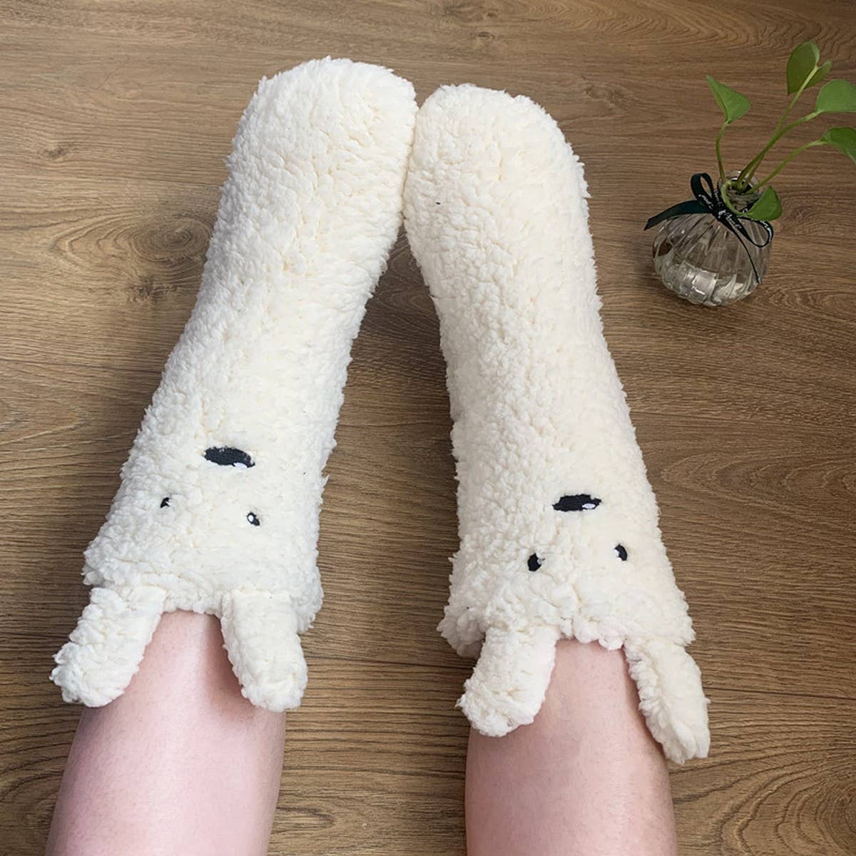 Winter Cotton Wool Foot Warmer Sock Slippers_Cwms1215