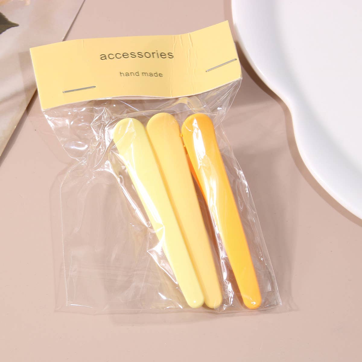 3PCS NO CREASE HAIR CLIPS SET MATTE DUCKBILL PINS_CWAHA1045