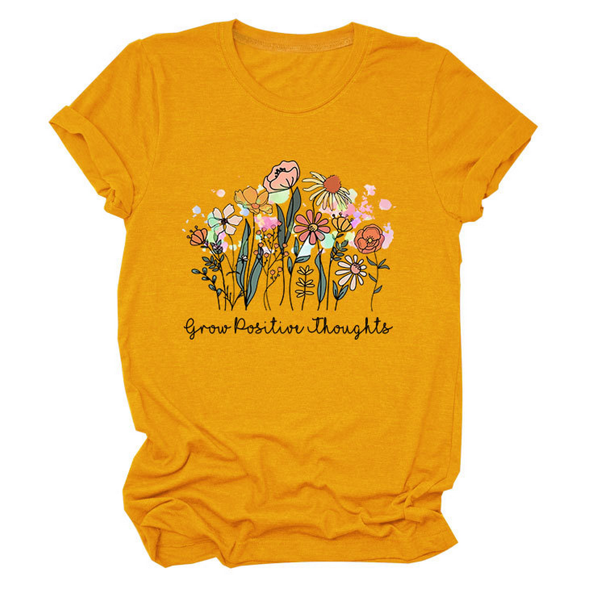 Wome Casual Crew Neck T-Shirt Soft Fit_Cwtts1488