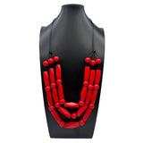 ETHNIC STYLE COLORFUL WOODEN BEADED NECKLACE_CWMM4957