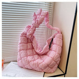 Trendy Oversized Tote Bag Bow Hobo Purse_Cuab00512