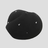 AUTUMN AND WINTER TEMPERAMENT RETRO DIAMOND BERET_CWAH1935