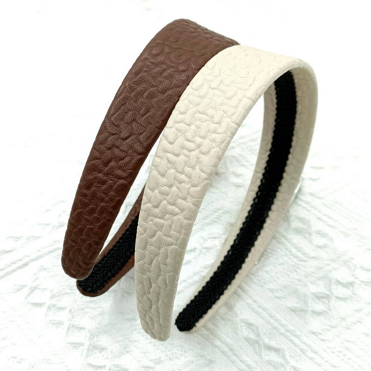 SIMPLE CHIC 3CM PU BUBBLE PATTERN HAIRBAND_CWAHA6329