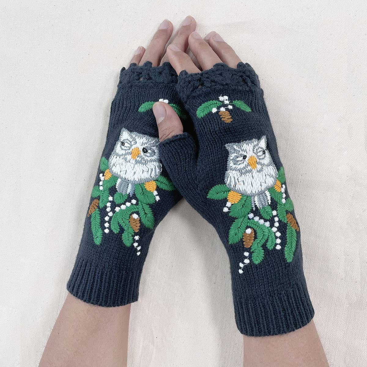 2024 NEW EMBROIDERED OWL GLOVES_CWMM1673
