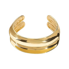HIGH GRADE METAL IRREGULAR GLOSSY OPEN BRACELET_CWMM3111