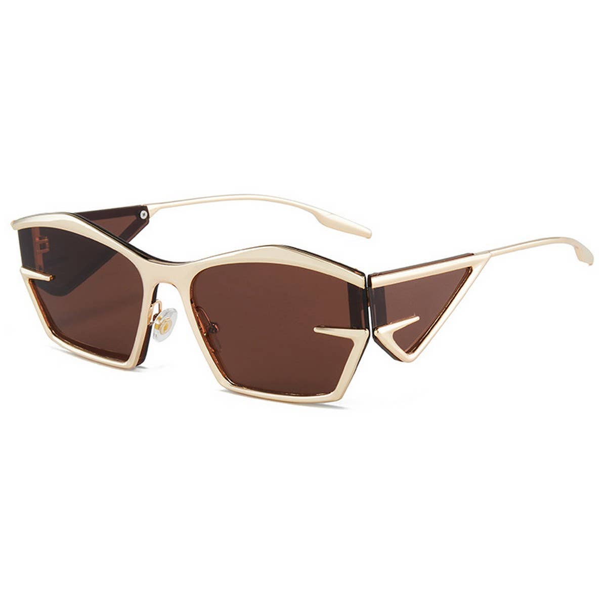 FUTURISTIC IRREGULAR METAL FASHION SUNGLASSES_CWASG1193