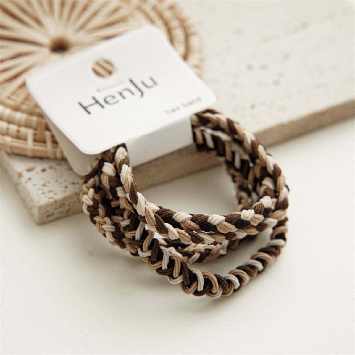 CANDY COLOR TWISTED HAIR TIES CUTE RUBBER BANDS CWAHA0339