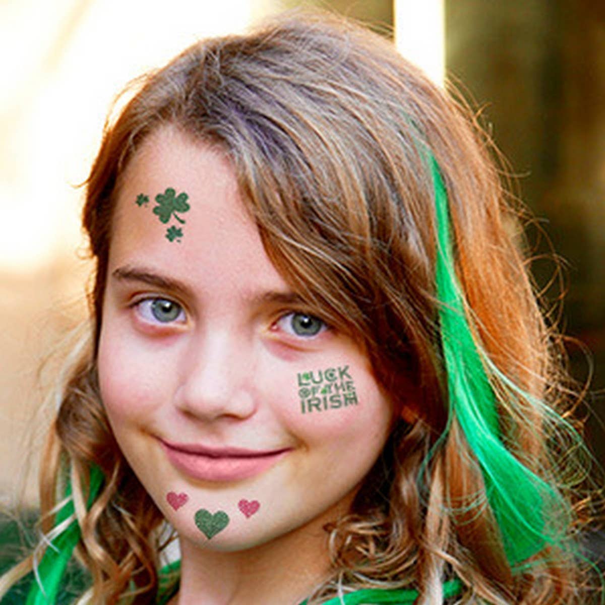 GLITTER LEAF CARTOON TATTOO STICKERS FOR PARTY_CWMM8250