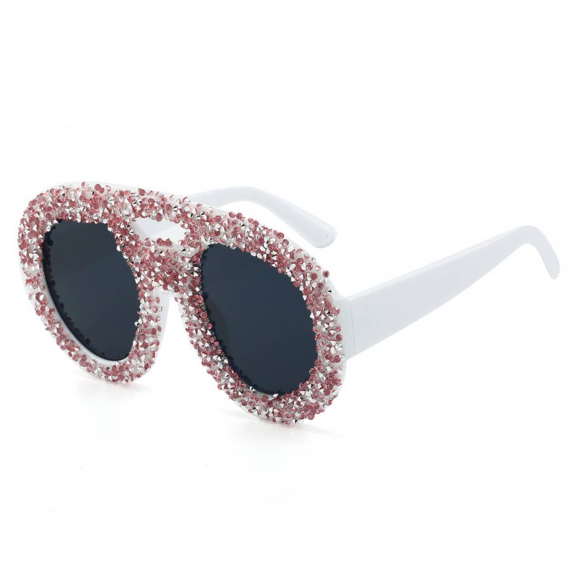 DOUBLE BEAM LARGE FRAME ROUND SUNGLASSES_CWASG0853