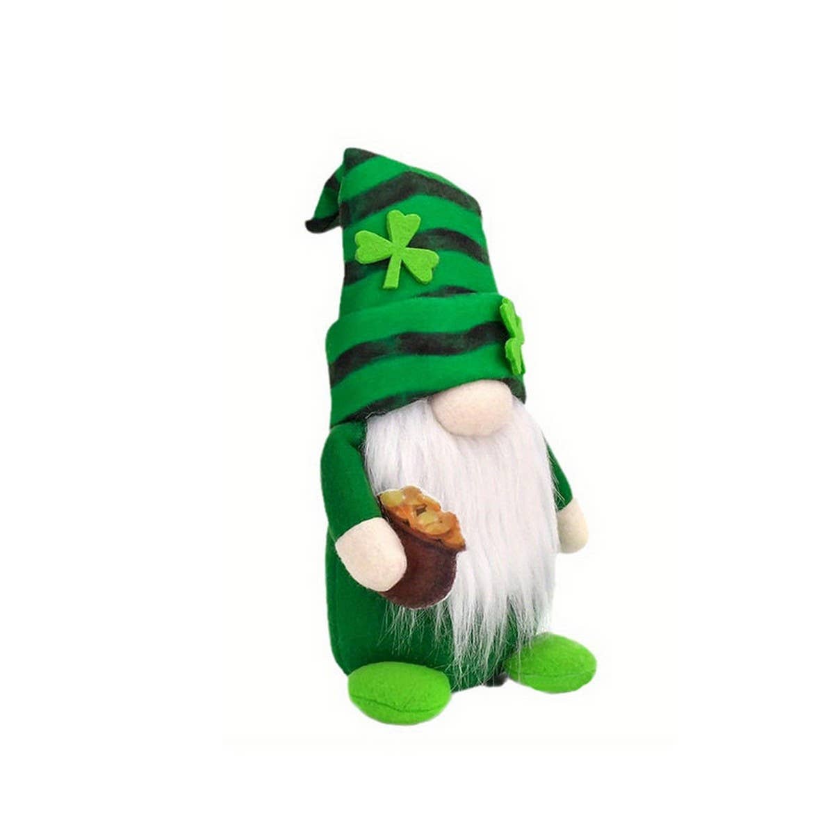 ST PATRICKS DAY FACELESS GNOME ORNAMENT_CWMM3434