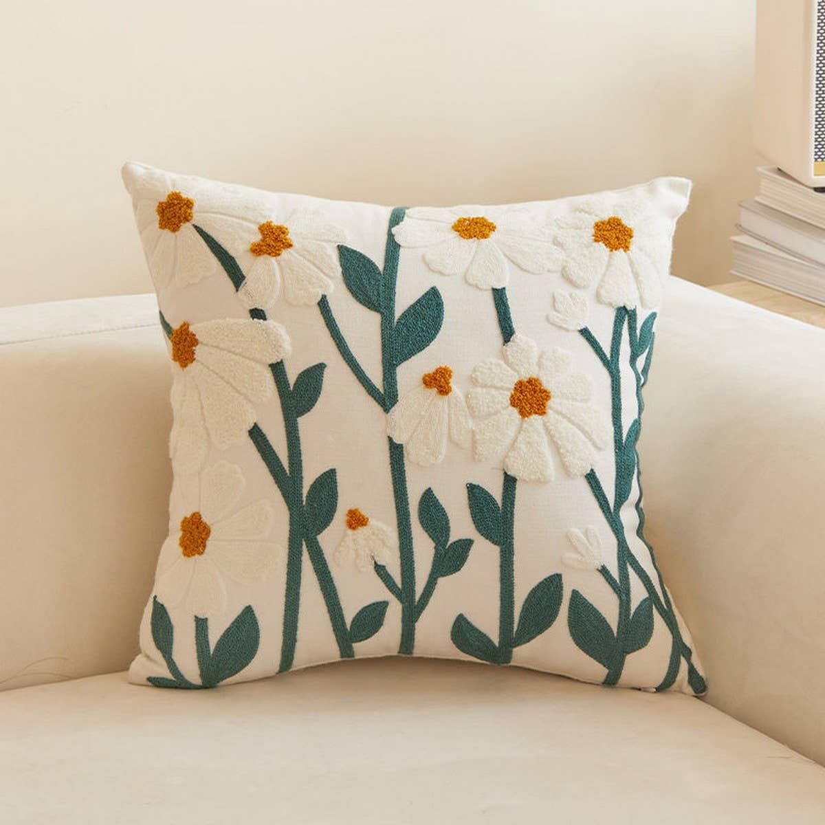 LUXURY EMBROIDERED THROW PILLOW COVER FOR SOFA BED_CWMM7681