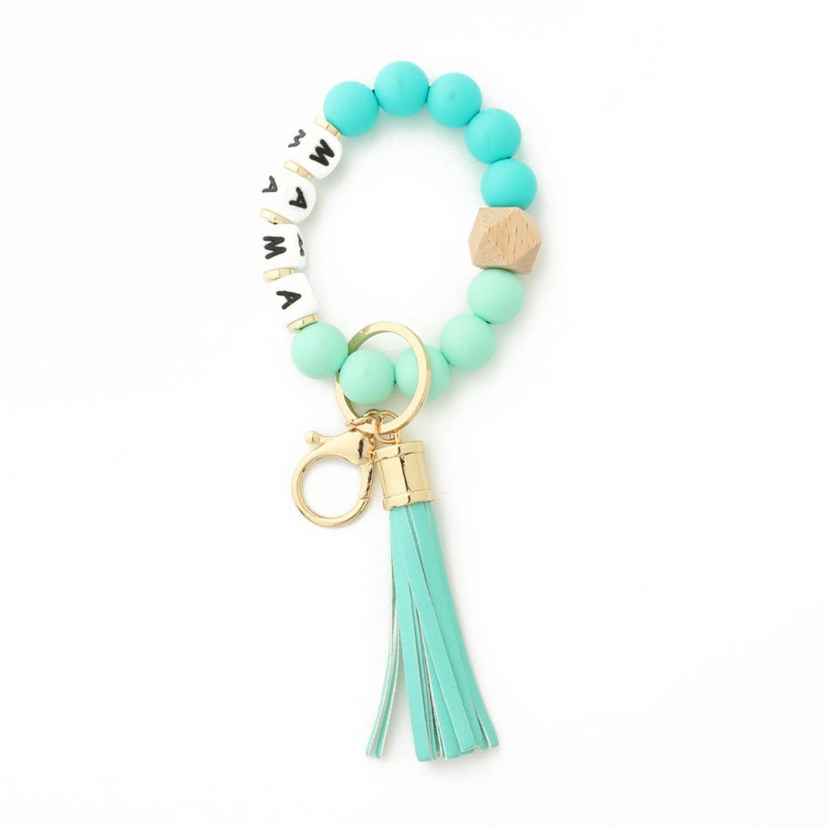SILICONE BEAD BRACELET KEYCHAIN FOR WOMEN_CWMM7005