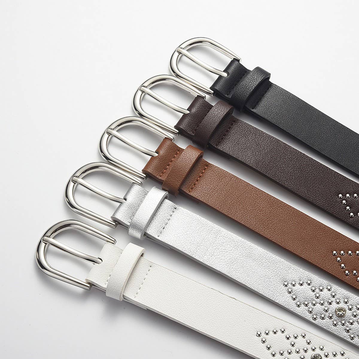 PUNK EYELET BELT WITH PIN BUCKLE AND RIVET_CWABE0610