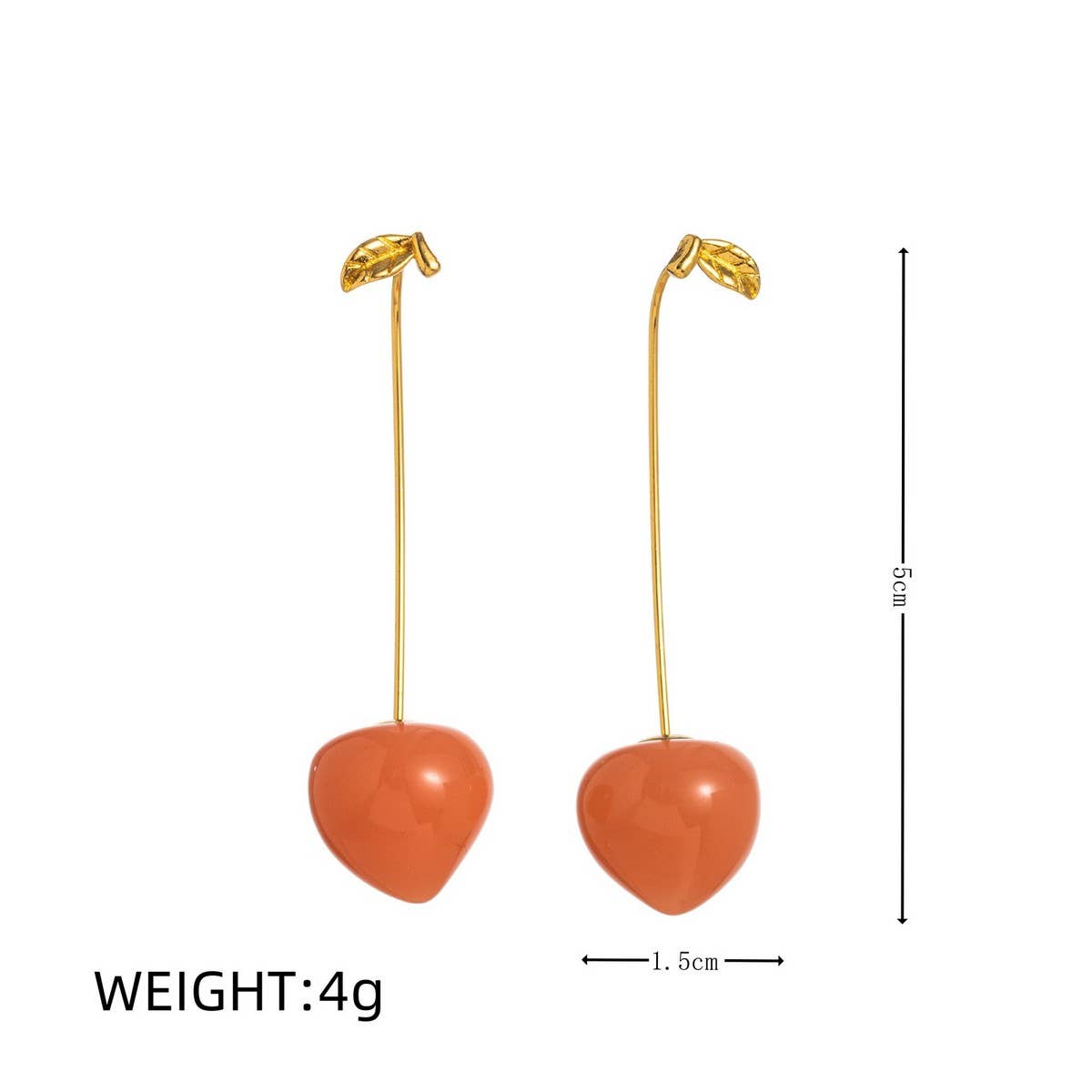 FRESH FRUIT VEGGIE 18K GOLD PLATED EARRINGS_CWAJE5067