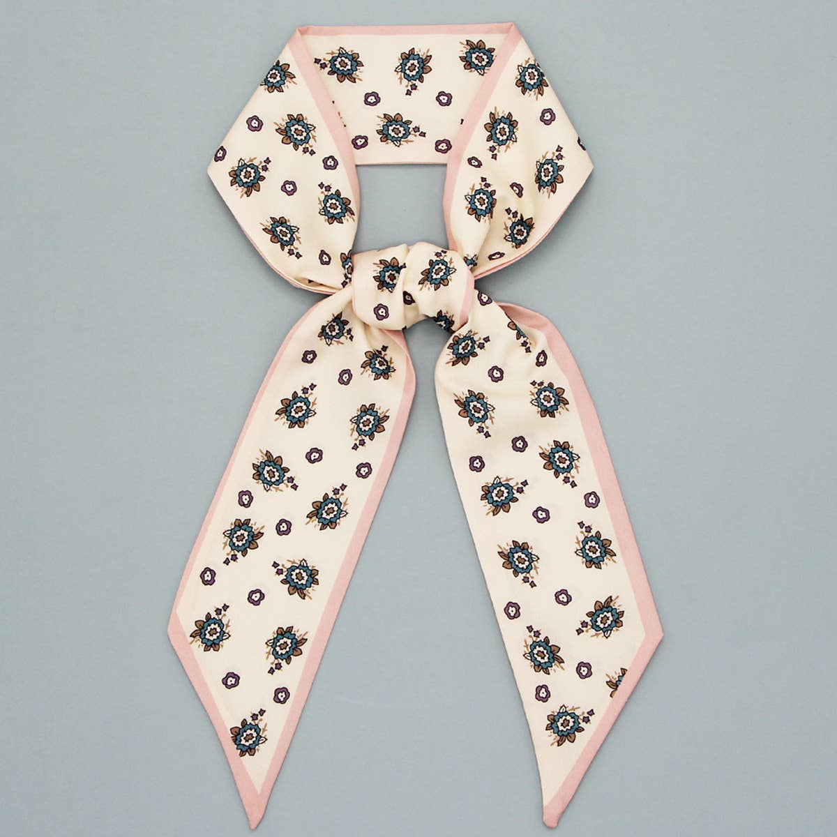FLORAL LETTER SCARF FOR HAIR OR GIFT_CWASC0066