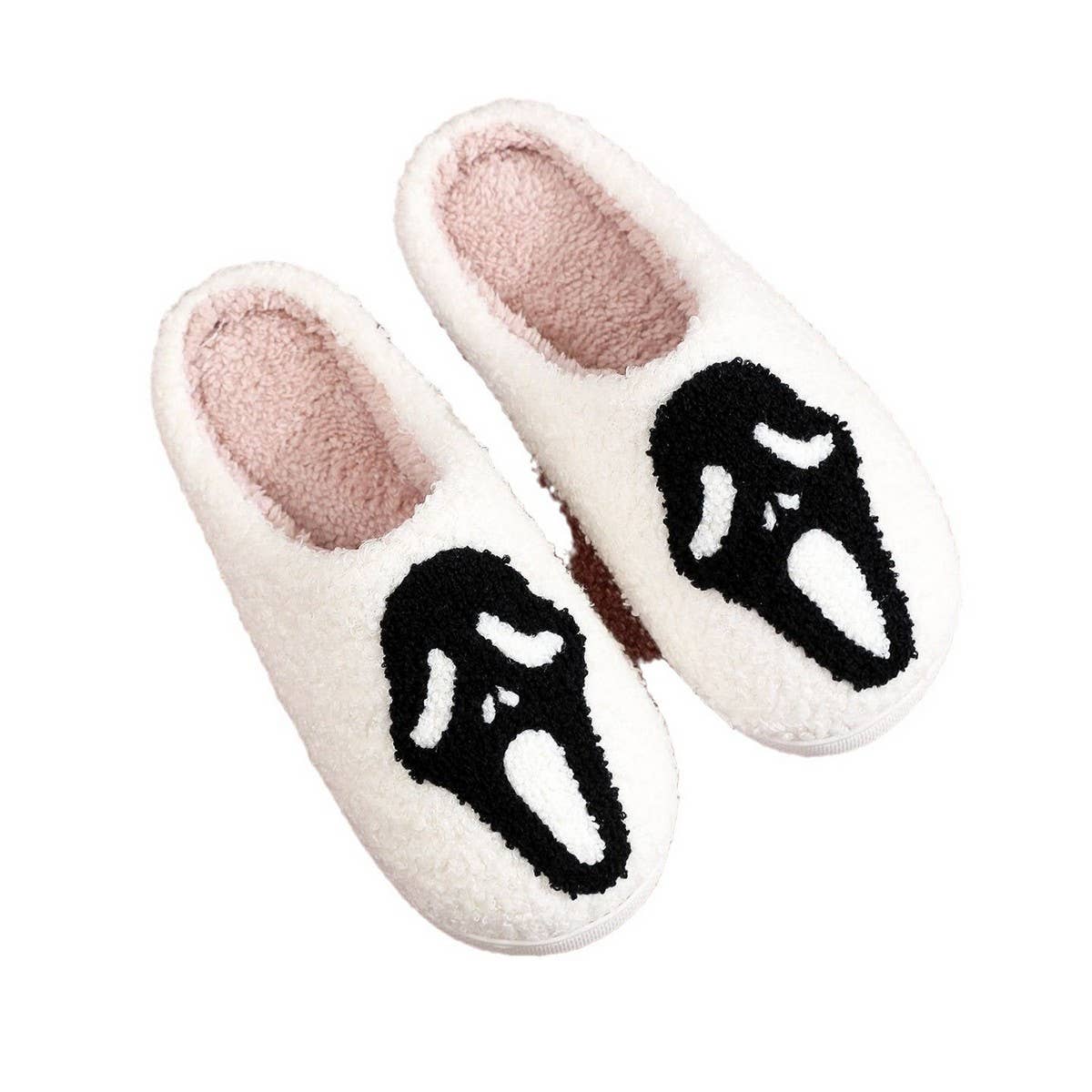 NEW HALLOWEEN GHOST FACE COTTON SLIPPERS_CWSHS0758