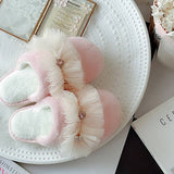 CUTE PRINCESS HOME COTTON SLIPPERS FOR WOMEN_CWMM2956