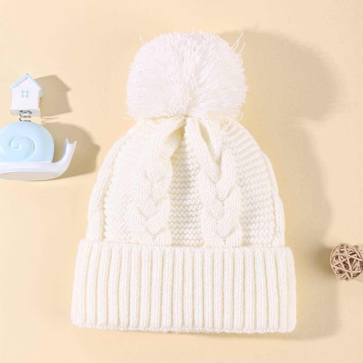 2024 NEW CHILDRENS SINGLE BALL TWIST KNITTED HAT_CWAH1741