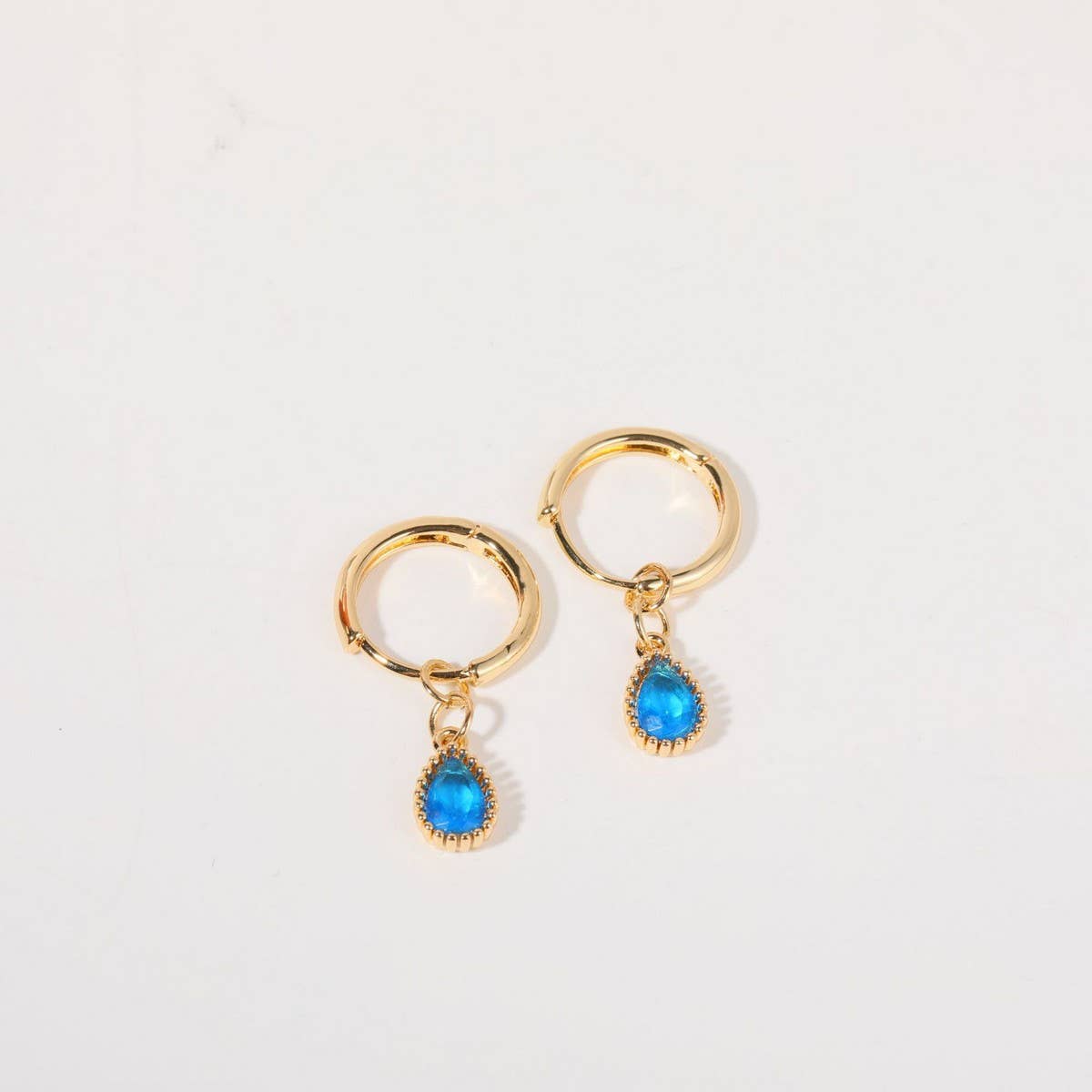 ELEGANT ZODIAC BIRTHSTONE TEARDROP EARRINGS WOMEN_CWAJE5096