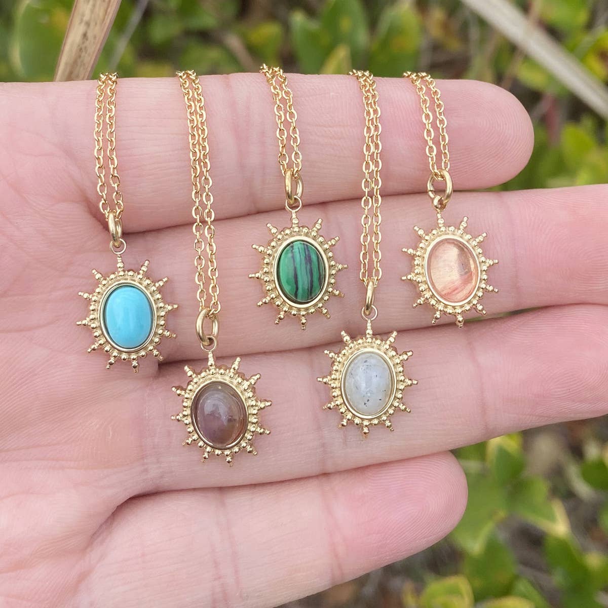 NATURAL STONE PENDANT NECKLACE_CWAJE0653