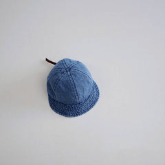 KIDS SIMPLE DENIM BASEBALL CAP SOFT BRIM SUN HAT CWAH2912
