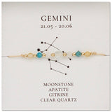 NATURAL STONE COMBINATION ZODIAC BEADED BRACELET_CWAB4627