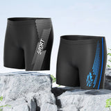 MENS HIGH WAIST QUICK DRY SWIM TRUNKS WITH LINER_CWMM6770