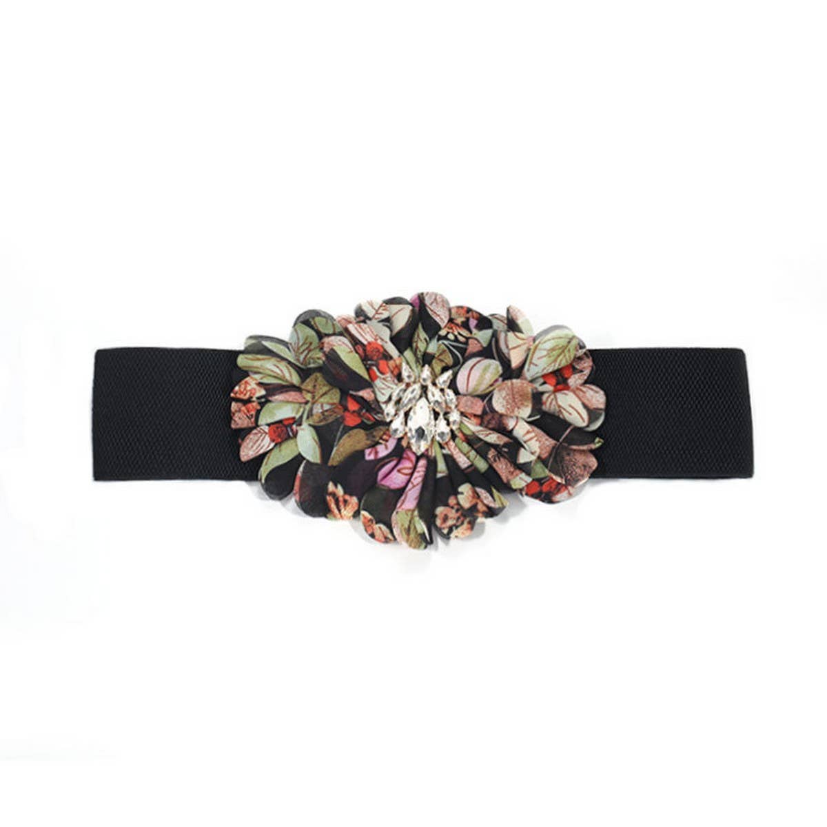 NEW FLORAL FABRIC WAIST BELT FOR DRESSES_CWMM6419