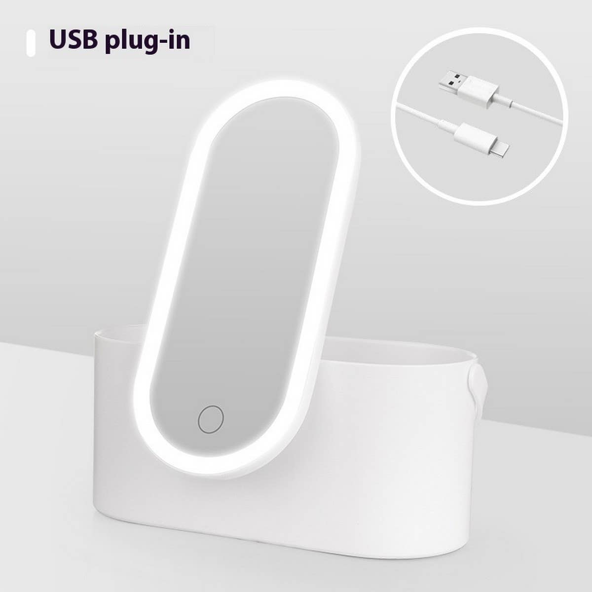 PORTABLE DRESSING BOX WITH LED LIGHT MIRROR_CWMM5633