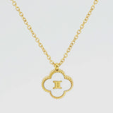 SHELL FOUR LEAF CLOVER CONSTELLATION NECKLACE_CWAJE0688