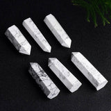 NATURAL WHITE TURQUOISE HEX CRYSTAL TOWER_CWMM8135