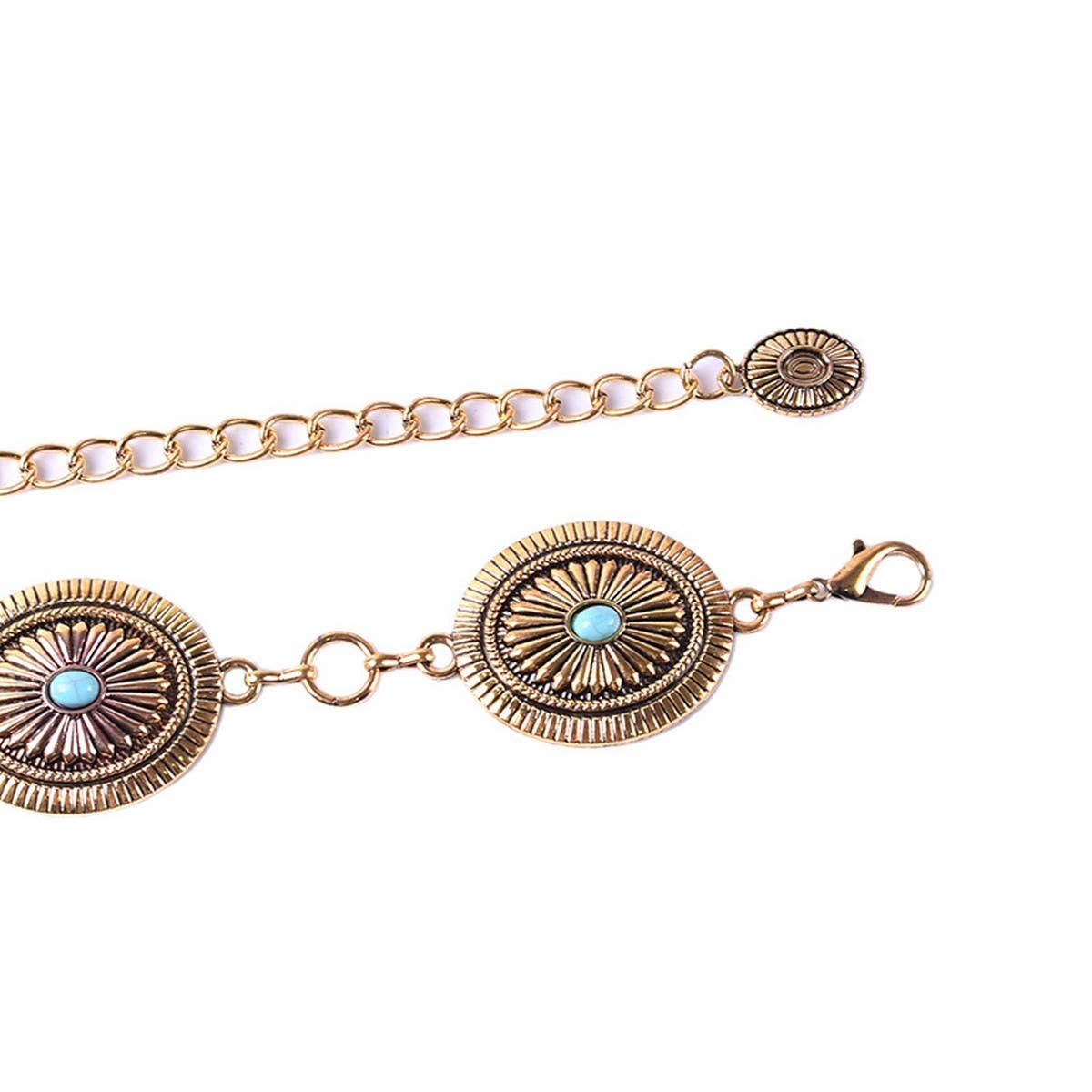 RETRO STYLE METAL OVAL BUCKLE WAIST CHAIN_CWABE0489