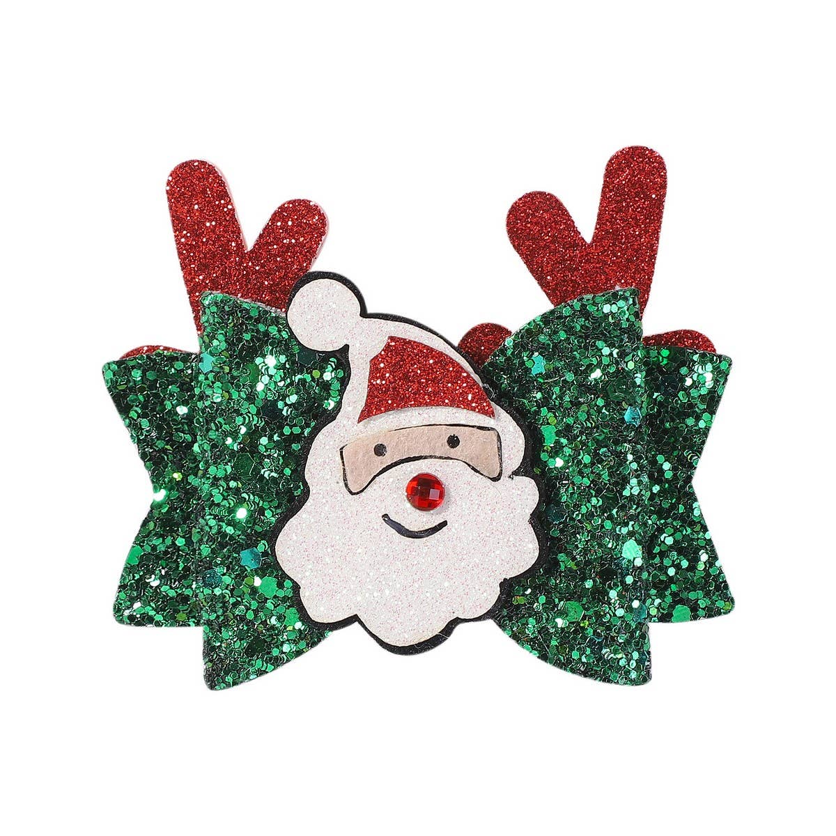 CHRISTMAS ANTLER BOW CLIP FOR KIDS PARTY_CWAHA6692