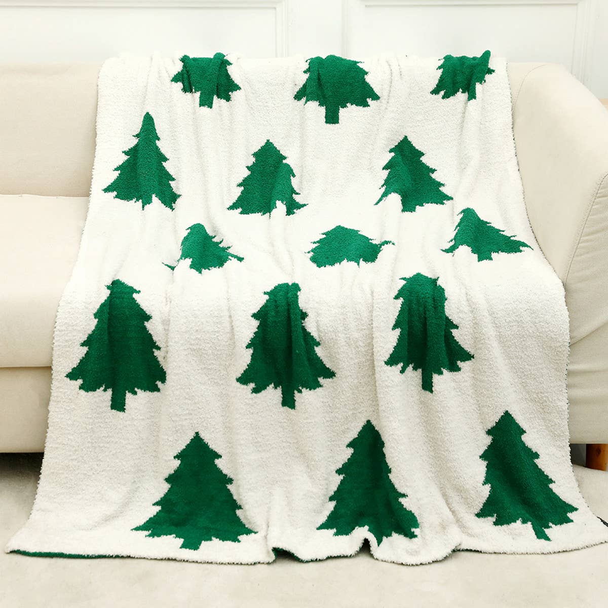 CHRISTMAS SNOWFLAKE KNITTED JACQUARD BLANKET_CWMM1476