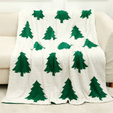CHRISTMAS SNOWFLAKE KNITTED JACQUARD BLANKET_CWMM1476