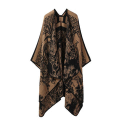 KNITTED SHAWL SCARF RETRO FASHION PRINTED SHAWL_CWASC2183