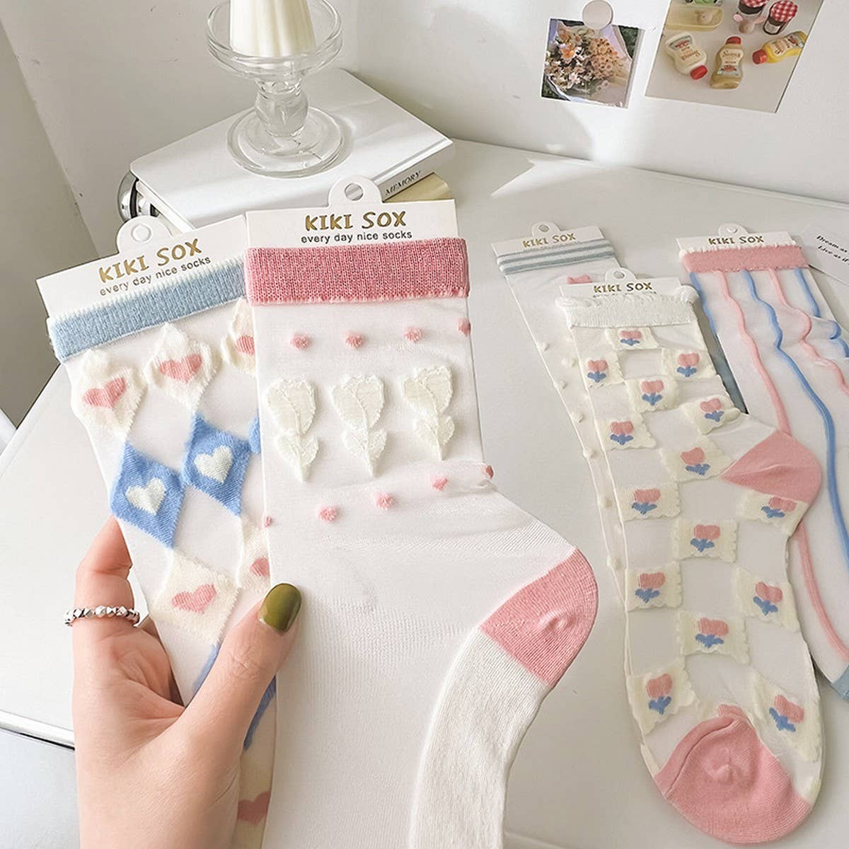 BREATHABLE THIN CARTOON PERSONALIT SOCKS BOAT SOCKS_CWMS0532