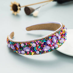 PERSONALIZED DESIGN COLORFUL TURQUOISE HEADBAND_CWAHA1974