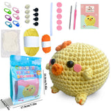 HANDMADE CHICKEN DOLL CROCHET MATERIAL KIT_CWMM1865
