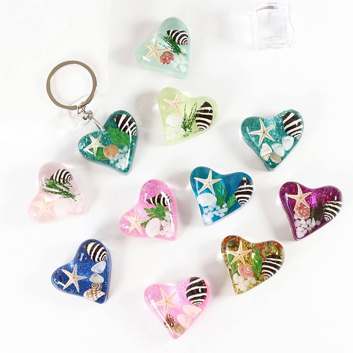 NEW OCEAN SERIES METAL CAR KEYCHAIN PENDANT_CWMM3705